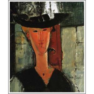 送料無料】絵画：アメデオ・モディリアーニ「ジャンヌ・エビュテルヌの