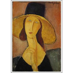 送料無料】絵画：アメデオ・モディリアーニ「ジャンヌ・エビュテルヌの