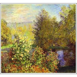 複製画 送料無料 絵画 油彩画 油絵 模写クロード・モネ「チューリップ