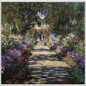 複製画 送料無料 絵画 油彩画 油絵 模写クロード・モネ「黄昏
