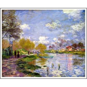 複製画 送料無料 絵画 油彩画 油絵 模写クロード・モネ「睡蓮2」F10