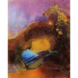 複製画 送料無料 絵画 油彩画 油絵 模写ルドン「レモンとピーマンの
