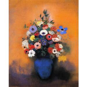 【真作】絵画　日本画　福文字の壺と花　静物画　モダン水彩　インテリア　W112 真作】絵画 日本画 福文字の壺と花 静物画 モダン水彩