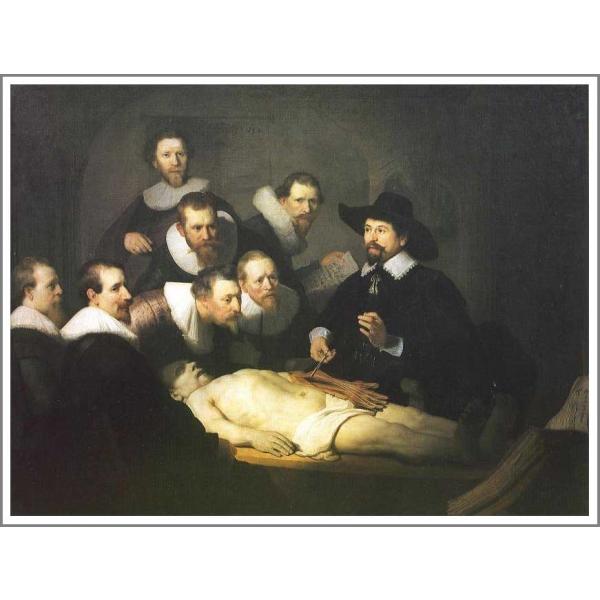 複製画 送料無料 絵画 油彩画 模写レンブラント「テュルプ博士の解剖学講義」F10(53.0×45....