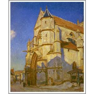 送料無料】絵画：アルフレッド・シスレー「サン・マメスのロワン