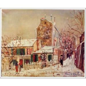 モーリス・ユトリロ　ミミパンソンの家 送料無料】絵画：モーリス・ユトリロ「ミミパンソンの家 モンスニ通り