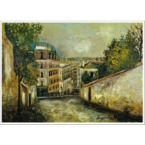 複製画 送料無料 絵画 油彩画 油絵 模写モーリス・ユトリロ「コタン