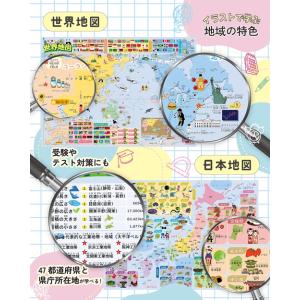お風呂ポスター (日本地図 世界地図) 知育ポ...の詳細画像2