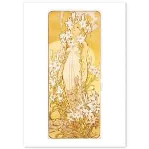 絵通販 ミュシャ 4つの芸術 詩歌 Poetry 額縁付き : 絵画販売のアート