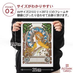 アルフォンス ミュシャ 黄道十二宮 A4サイズ...の詳細画像4