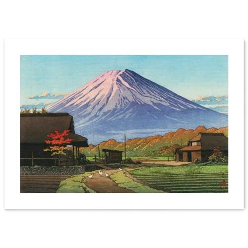 川瀬巴水 作品 ポスター A3サイズ 舟津之秋 グッズ 絵画 おしゃれ インテリア アート パネル ...