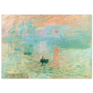 クロード モネ 印象 日の出 A2サイズ ポスター モネの絵 グッズ 絵画