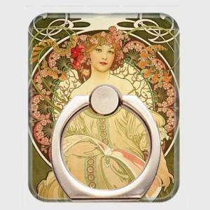 ミュシャ 作品 グッズ スマホリング 夢想 絵画風