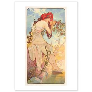 出荷区分C】アルフォンス ミュシャ 四季-夏, 1900年 Alphonse Mucha