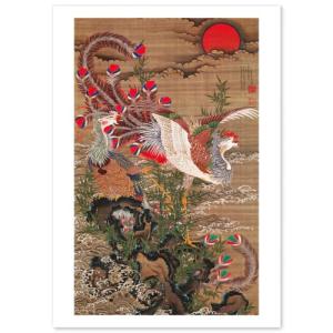 上村淳之 『四季花鳥図』 彩美版・シルクスクリーン手摺り複製画 額装