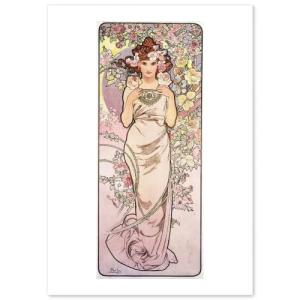 アルフォンス・ミュシャ 花・百合 インテリア 絵画 アールヌーボー