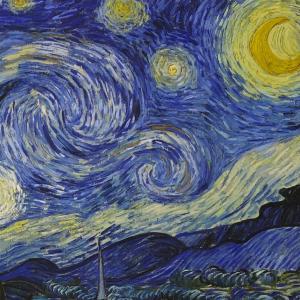【ゴッホ】星月夜 ジークレ版画 額装の詳細画像2