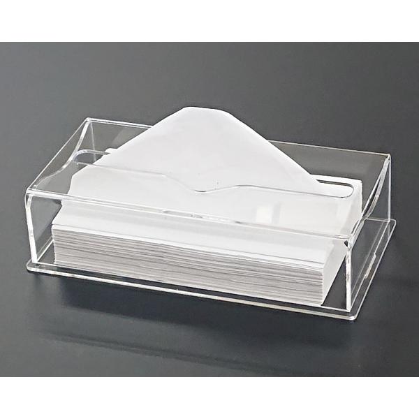 アクリル製 ペーパー タオル ホルダー BOX 透明 シンプル おしゃれ トイレ キッチン 洗面 台...