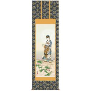 掛け軸 蓮上観音 (高畠周峰) 掛軸 : 掛け軸・絵画の専門店 掛軸堂画廊
