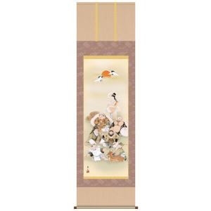 掛け軸 掛軸 宮本武蔵 紅梅鳩図 （ こうばいはとず ） （尺五） : 絵画