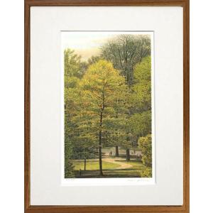 絵画 油絵 富士と滝と紅葉 F30号 （木村由記夫） 【肉筆】【油絵