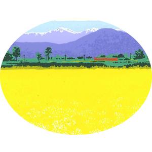 絵画 吉岡浩太郎 野辺の春 版画 現代アート ...の詳細画像2