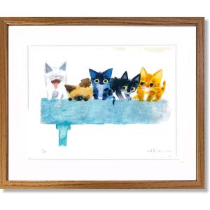 絵画 渡辺あきお・スマイル 版画 インテリアの商品画像