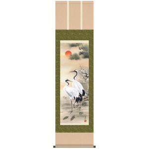 呂紀 荷花双鶴図 掛け軸 三尺中堂 サイズ：174×77cm 掛け軸 掛軸 円山応挙（まるやまおうきょ）・双鶴図（そうかくず） 尺