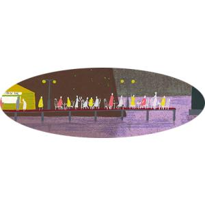 絵画 吉岡浩太郎 橋 版画 シルクスクリーン ...の詳細画像2