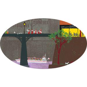 絵画 吉岡浩太郎 橋 版画 シルクスクリーン ...の詳細画像3