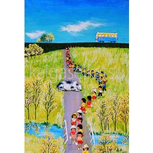 絵画 谷内六郎 (たにうちろくろう)・遠足 版...の詳細画像1