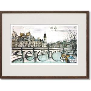 絵画　ベルナール・ビュフェ　リアルト橋 ベルナール・ビュッフェ 作 『リアルト橋』 ｜骨董品買取 緑和堂
