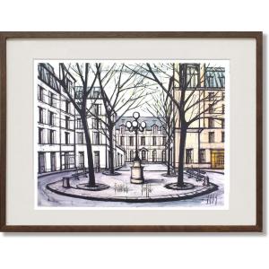 絵画　ベルナール・ビュフェ　リアルト橋 ベルナール・ビュッフェ 作 『リアルト橋』 ｜骨董品買取 緑和堂