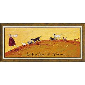 絵画　サムトフト　幸せに向って　現代アート　インテリア