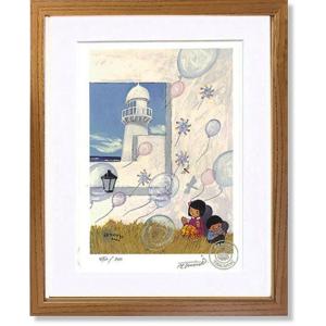 絵画 谷内六郎 （たにうちろくろう）・紙ふうせん 版画 インテリア