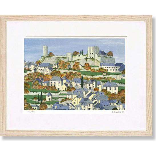 絵画  グラニック・トゥレーンの秋 / フランス  版画　風景画　インテリア