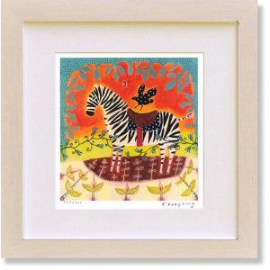 ポップアート 絵画 犬 ジークレー 版画 大谷一生 「ダックスフンド(青