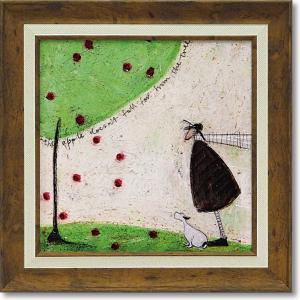 絵画　サムトフト・リンゴは木から落っこちない　現代アート　インテリア