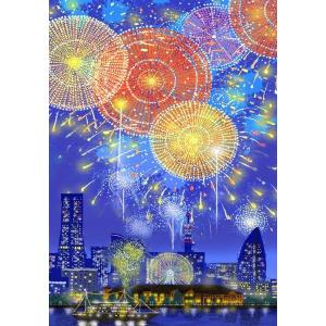 絵画 吉岡浩太郎 花火横浜 版画 インテリアの詳細画像1