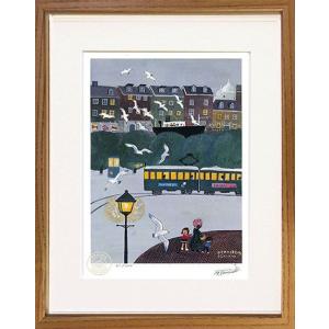 鶴田一郎『シャイニングエンジェル』複製画 【絵画 額付 新品 版画