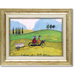 絵画　サムトフト・アヒル送迎サービス　現代アート　インテリア