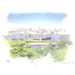 絵画 版画 鈴木新・海の見える丘公園 風景画 ...の詳細画像1