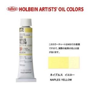 ホルベイン油絵具 6号 20ml H030 ネイプルスイエロー