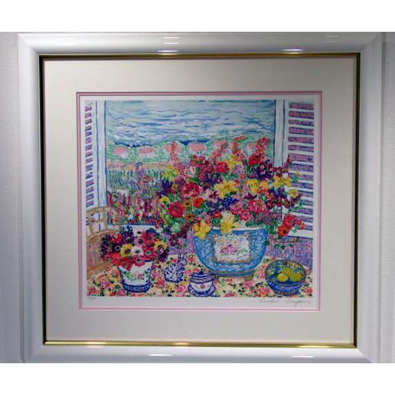 レスリーセイヤー　フレグラントブーケ　版画　本人サイン有