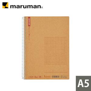 スパイラルノート ベーシック A5 5mm方眼罫 80枚 N247ES マルマン (ゆうパケット1点まで)2点以上は宅配便｜artandpaperm