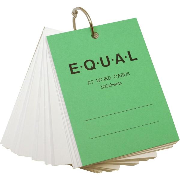 単語カード　イコール　A7　緑　P320B