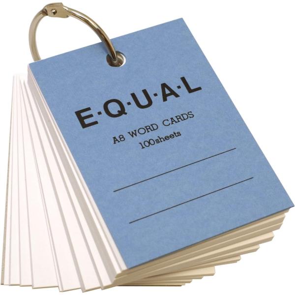 単語カード　イコール　A8 青　P321A