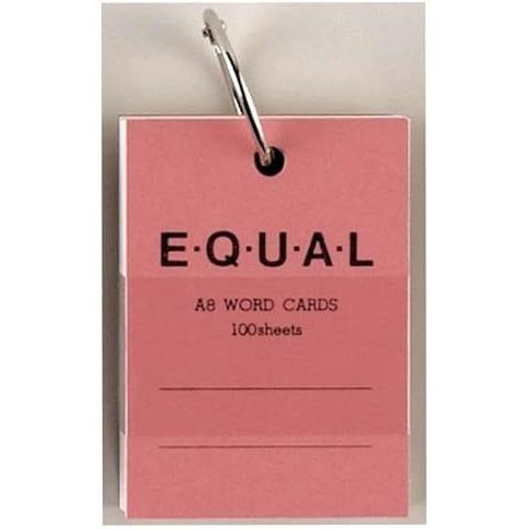 単語カード　イコール　A8ピンク　P321D