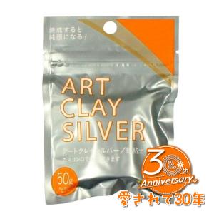 銀粘土 アートクレイシルバー 50g / 純銀粘土 シルバー アクセサリー 手作り クレイ｜アートクレイ通販CLUB