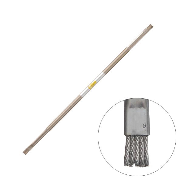 超精密ステンレスブラシ 中 （線径0.05mm）両端付